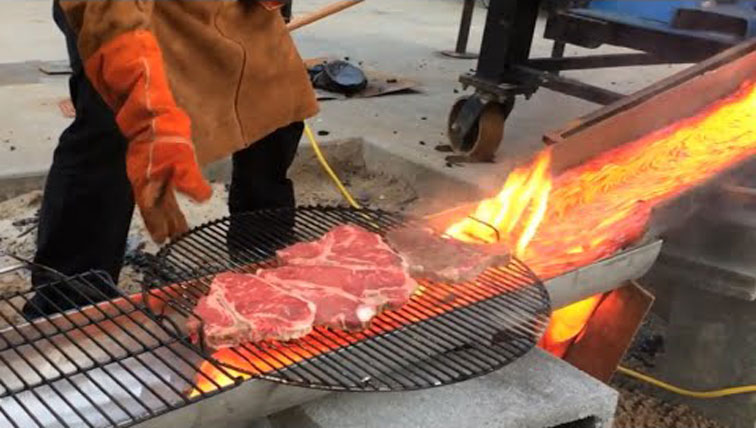 How To Grill Steak With Lava