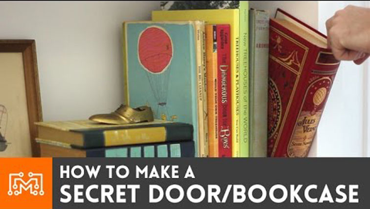 How To Make Bookcase Secret Door