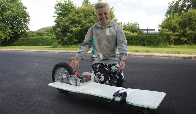 How To Make Electric Longboard From Old Kids' Bike
