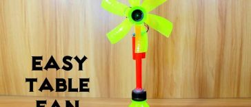 How To Make An Electric Table Fan Using Plastic Bottles