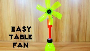 How To Make An Electric Table Fan Using Plastic Bottles